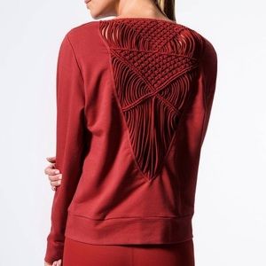 Carbon38 Rust-Red Woven Workout Set